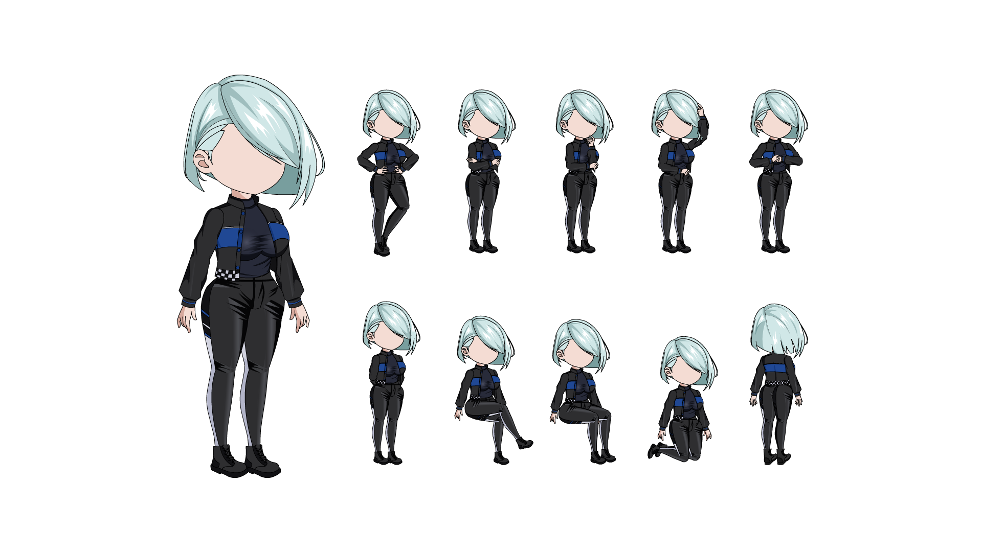 AN都市人物带万能动作 女人物139
