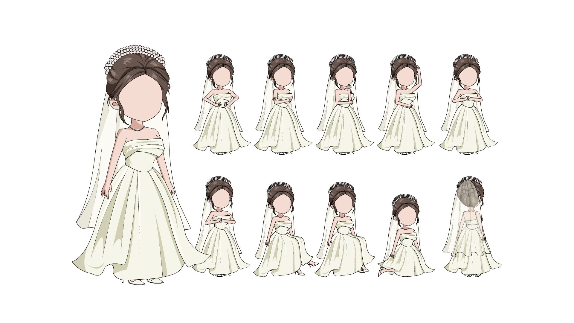 AN都市人物带万能动作 女人物140