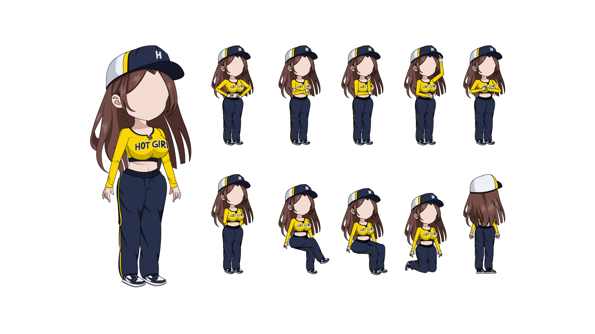 AN都市人物带万能动作 女人物145