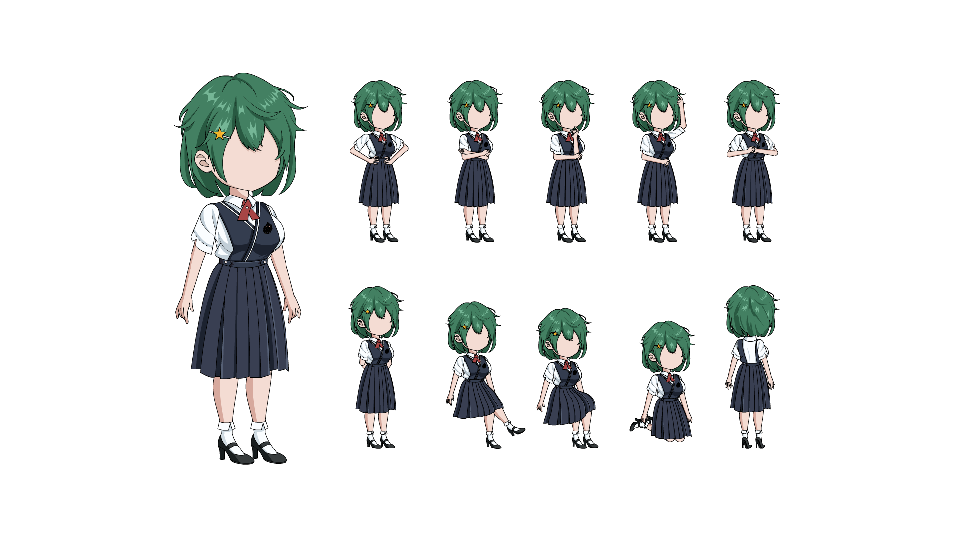 AN都市人物带万能动作 女人物153