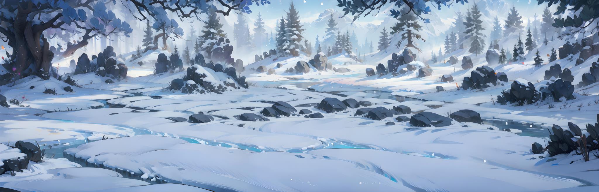 高清场景图片，冰天雪地外景(3)