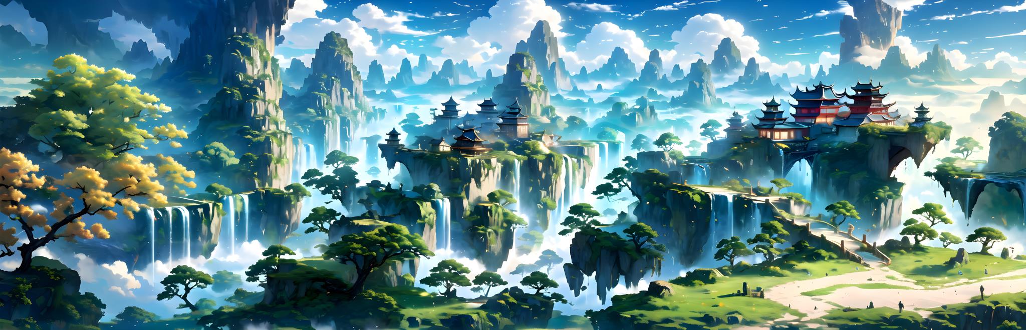 高清场景图片，仙境空岛 (7)