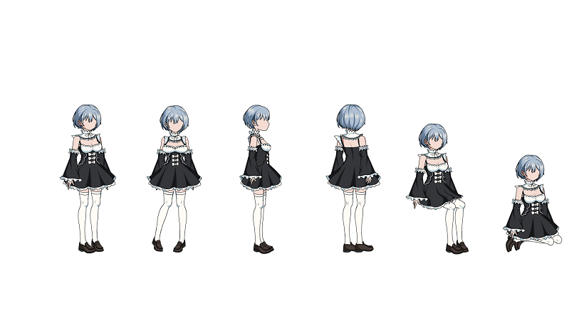 AN都市人物带万能动作 多视角女人物335