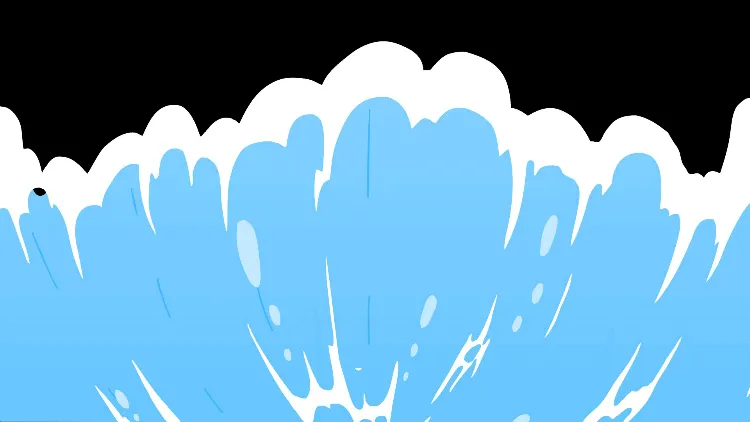 AN全屏特效素材，【水系】水波过场01