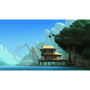 森林里的河流
