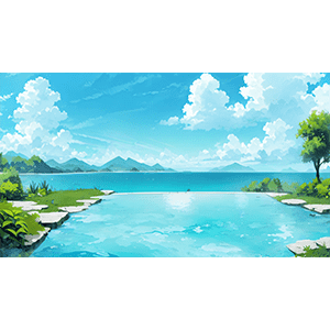 湖边池塘