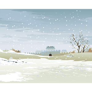 城外雪景