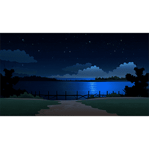 夜晚湖边 3