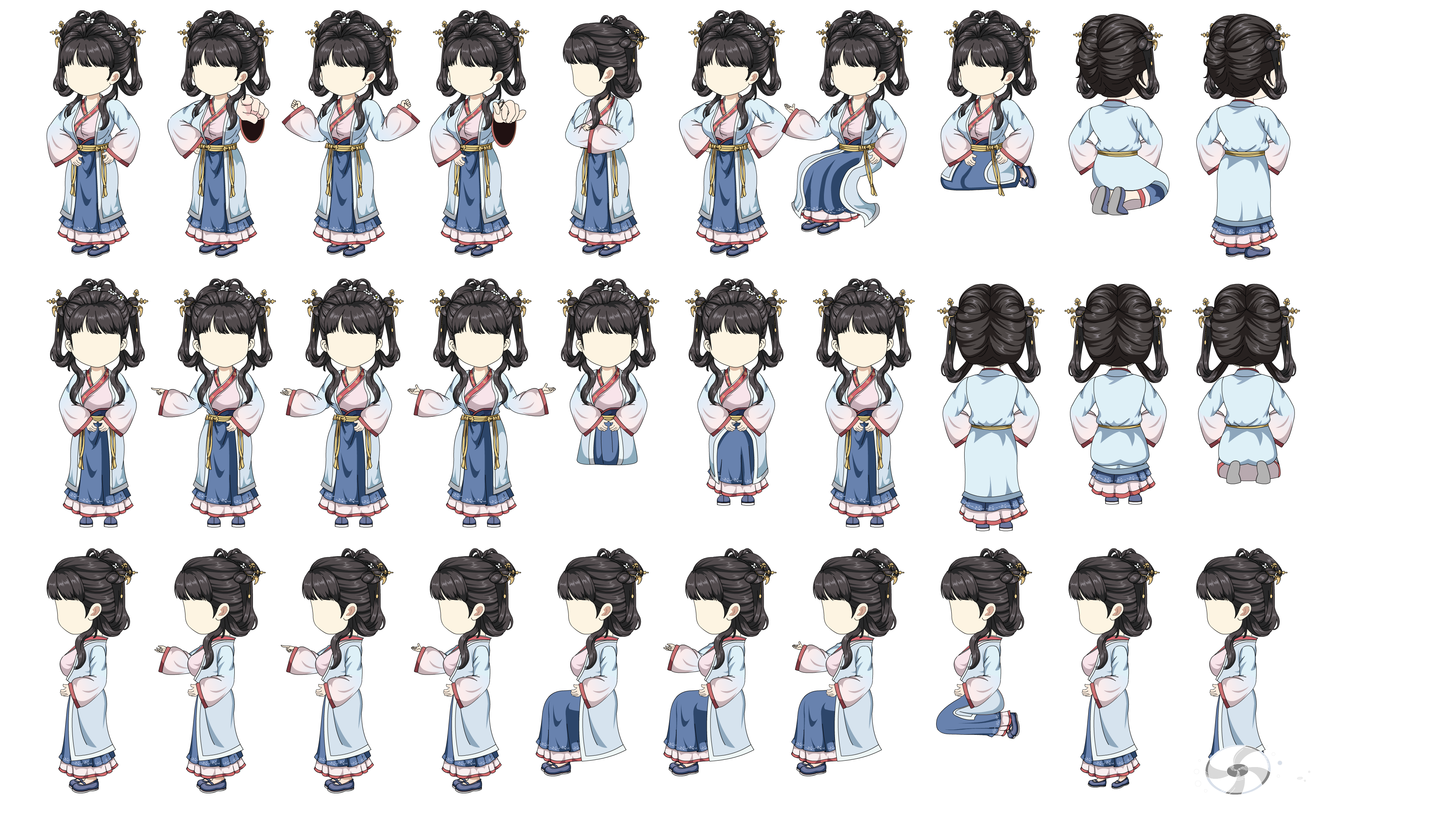 AN人物带万能动作，骄蛮公主