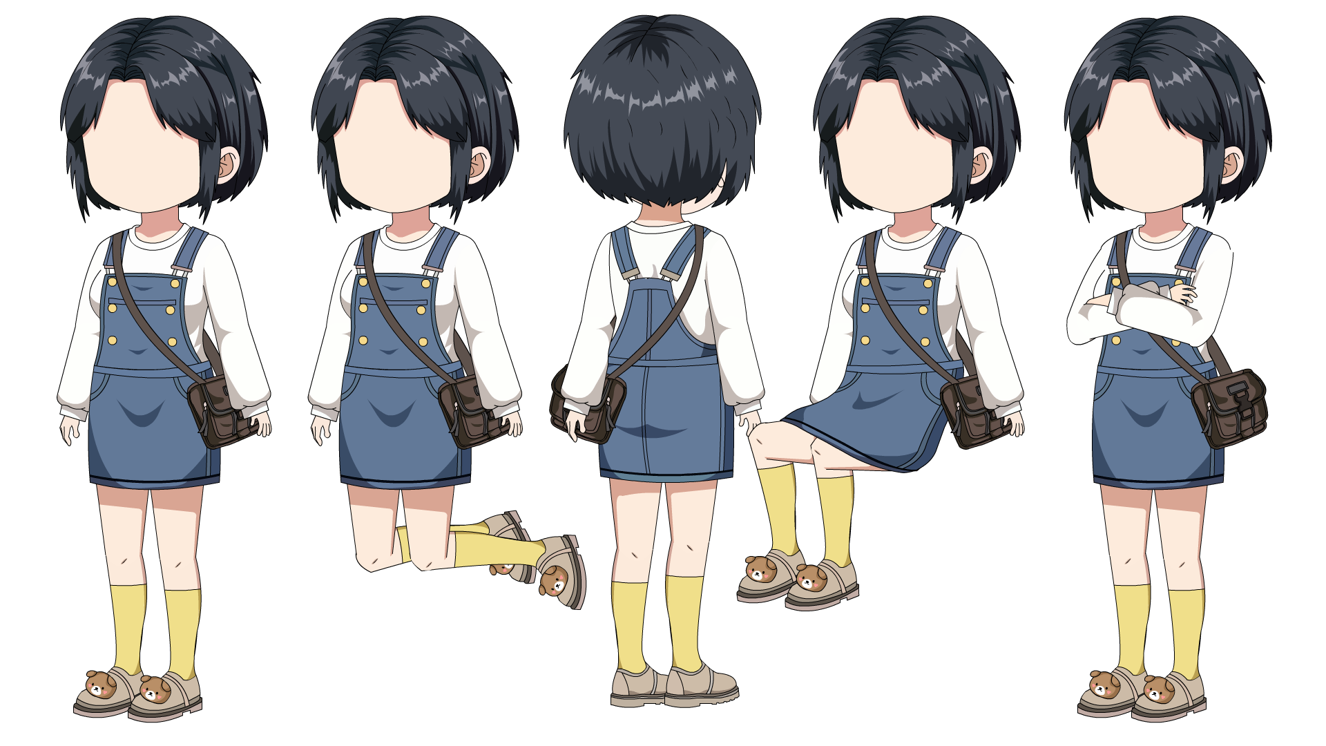 AN人物带万能动作，小孩 小女孩