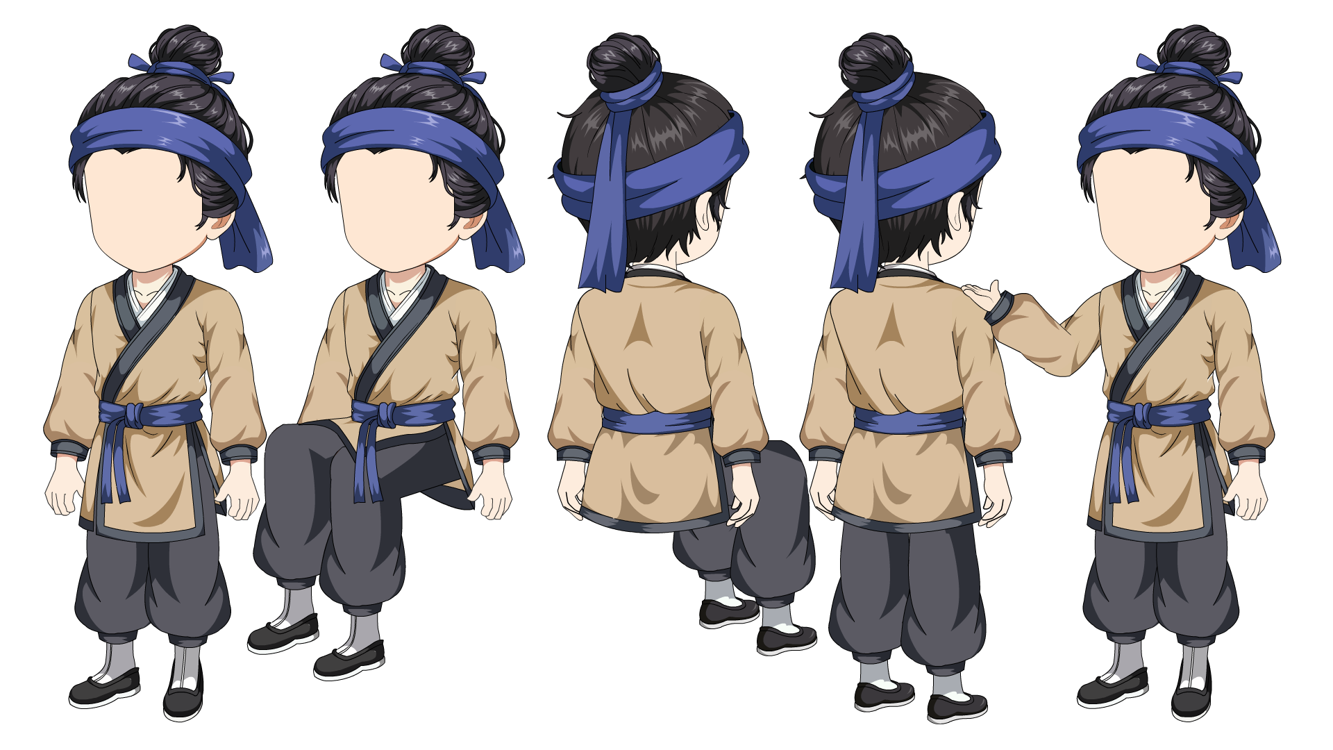 AN人物带万能动作，平民