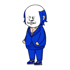 AN人物 蓝衣服秃头男