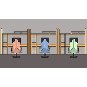 学校寝室 2