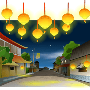 夜晚的村庄